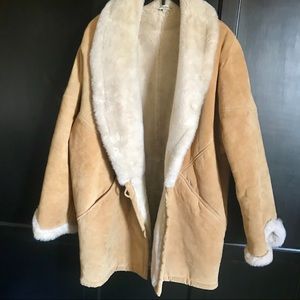 NWOT leather coat. Size large.